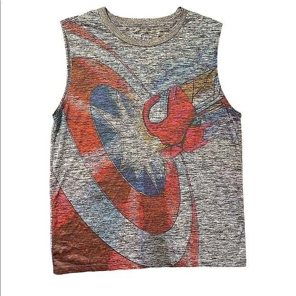 Avenger crew neck Captain America iron man Star Punch Performance Muscle Tee - Picture 1 of 7